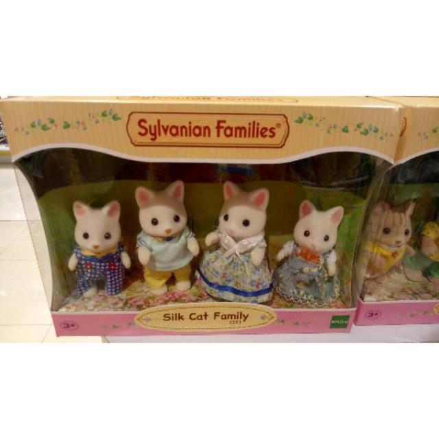 sylvanian families silk cat family