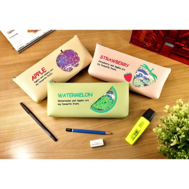 

Kotak Tempat Pensil Motif Buah / Pencil Case Fruit / Kotak Pensil