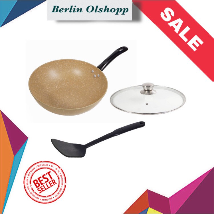 Cappucino Cookware Set - Wajan Set Teflon Anti Lengket Isi 4 Pcs