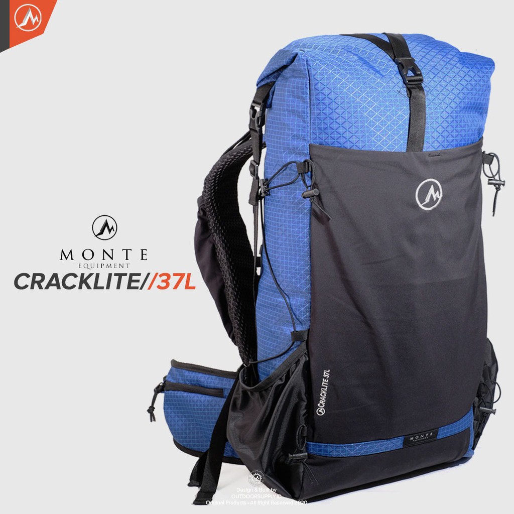 MONTE EQUIPMENT CRACKLITE 37L - LIMITED BLUE SAPHIR EDITION | ULTRALIGHT BACKPACK Not ININI Kalahari