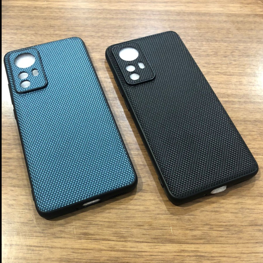 XIAOMI 12 / XIAOMI 12 PRO COVER SOFT CASE NYLON PATTERN SILICONE SOFTCASE - XIAOMI 12PRO Hitam