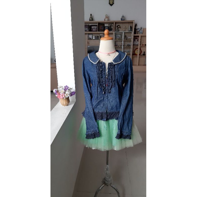 Jacket Denim Axes Femme