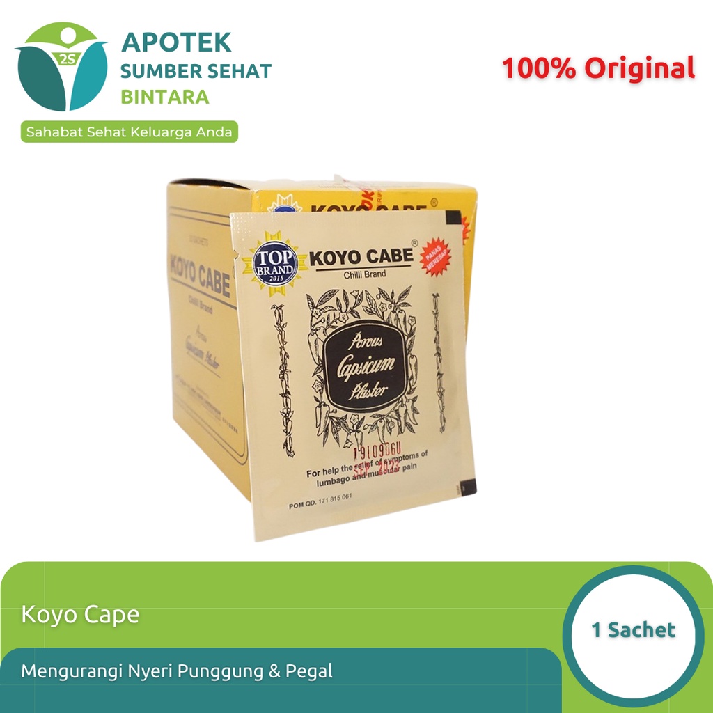 Koyo Untuk Pegal Linu dan Nyeri Koyo Cabe/Salonpas/Salonpas Hot/Hansaplast Panas 1 Sachet