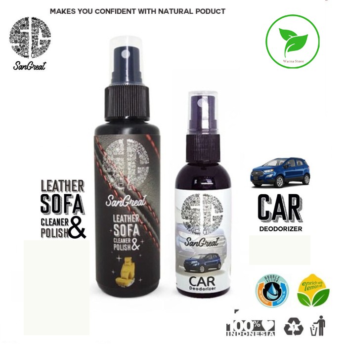 Bundling leather sofa cleaner &amp; polish  dan penghilang bau interior mobil