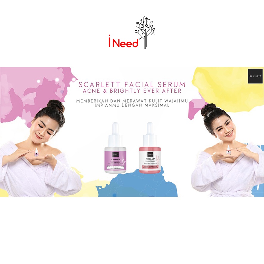 (INEED) SCARLETT WHITENING SERUM - Serum Acne | Serum Brightly | Serum Glowtening