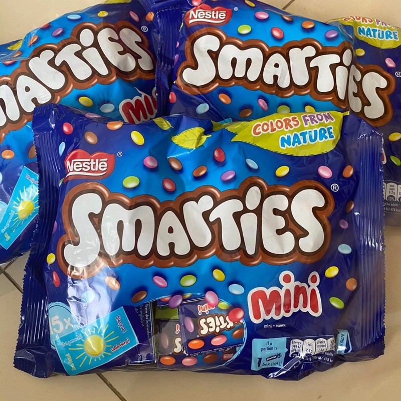Smarties Mini Party Pack Smarties Isi 15pc Coklat Ide Bingkisan coklat Nestle Smarties Chocolate