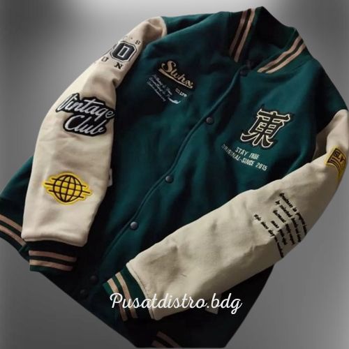 Jaket Varsity Basebal Original Ful Bordir - Jaket Bomber Varsity Original Premium - Jaket Bomber Var