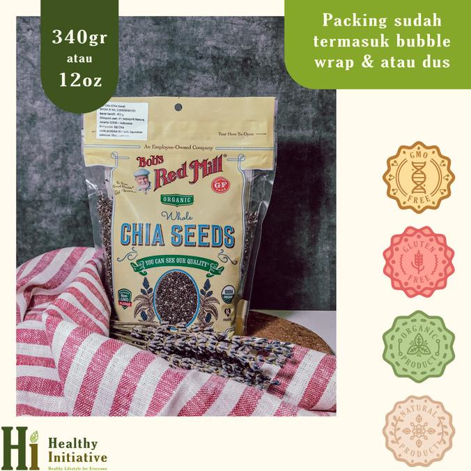 

Bob's Red Mill Gluten Free Organic Whole Chia Seeds 340 Gr / 12 OZ