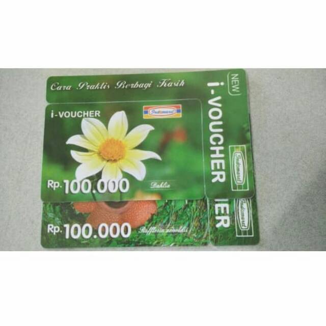 Voucher Fisik Indomaret 100rb