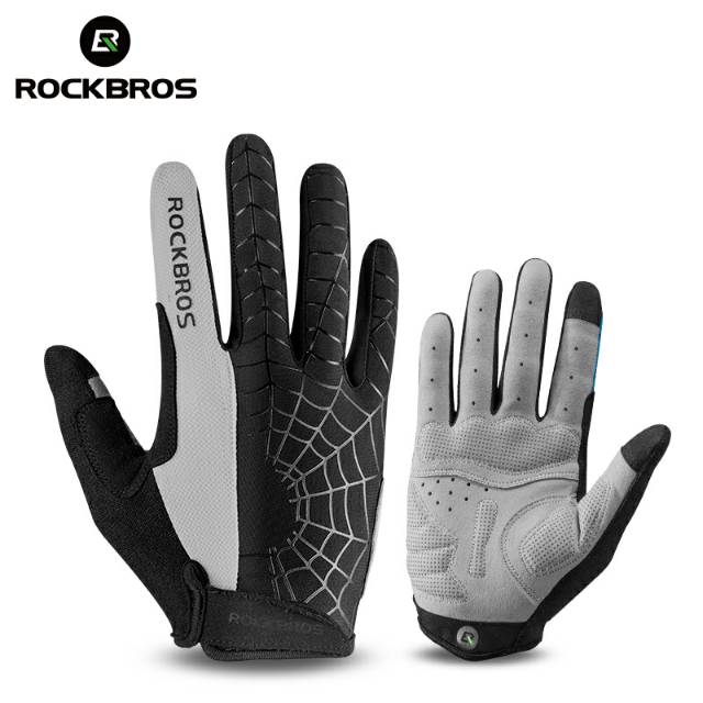 Rockbros Sarung Tangan Spider Full Finger Sepeda Fitness Size M - S109 - Black