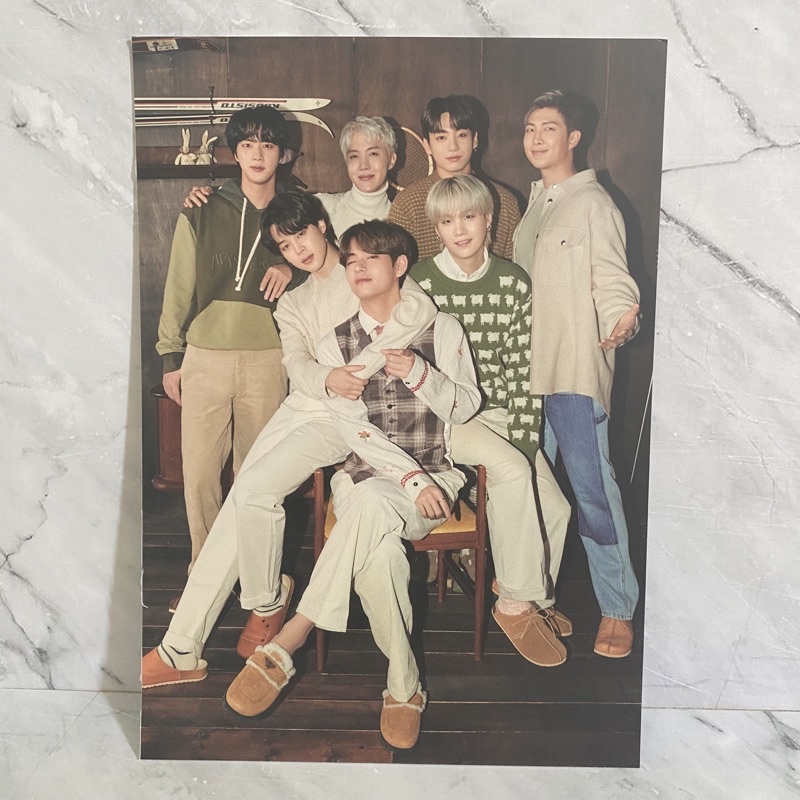 SALE BTS Postcard little wishes ot7 group rm jin suga jhope jimin v jungkook jk taehyung seokjin nam