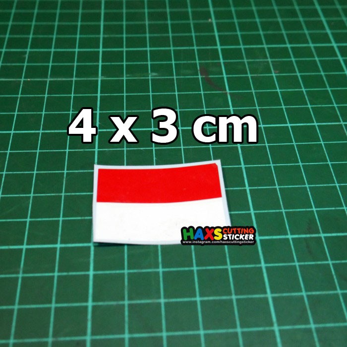 Stiker bendera Merah Putih LogoIndonesia 2W Cutting Sticker By ADN