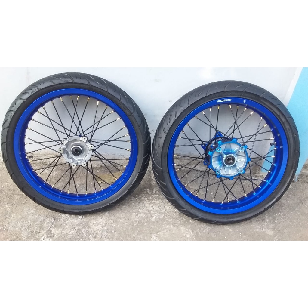 VELG SET BAN SET SUPERMOTO CRF150L VELG SEMI CACING 215 250 CRF150 L