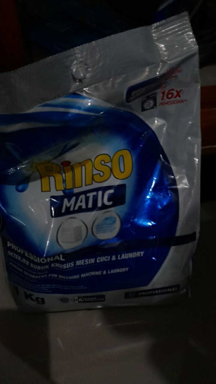 Deterjen Detergen Sabun Bubuk Rinso Matic Professional Powder Murah 1kg Mesin Cuci Pintu Atas Depan