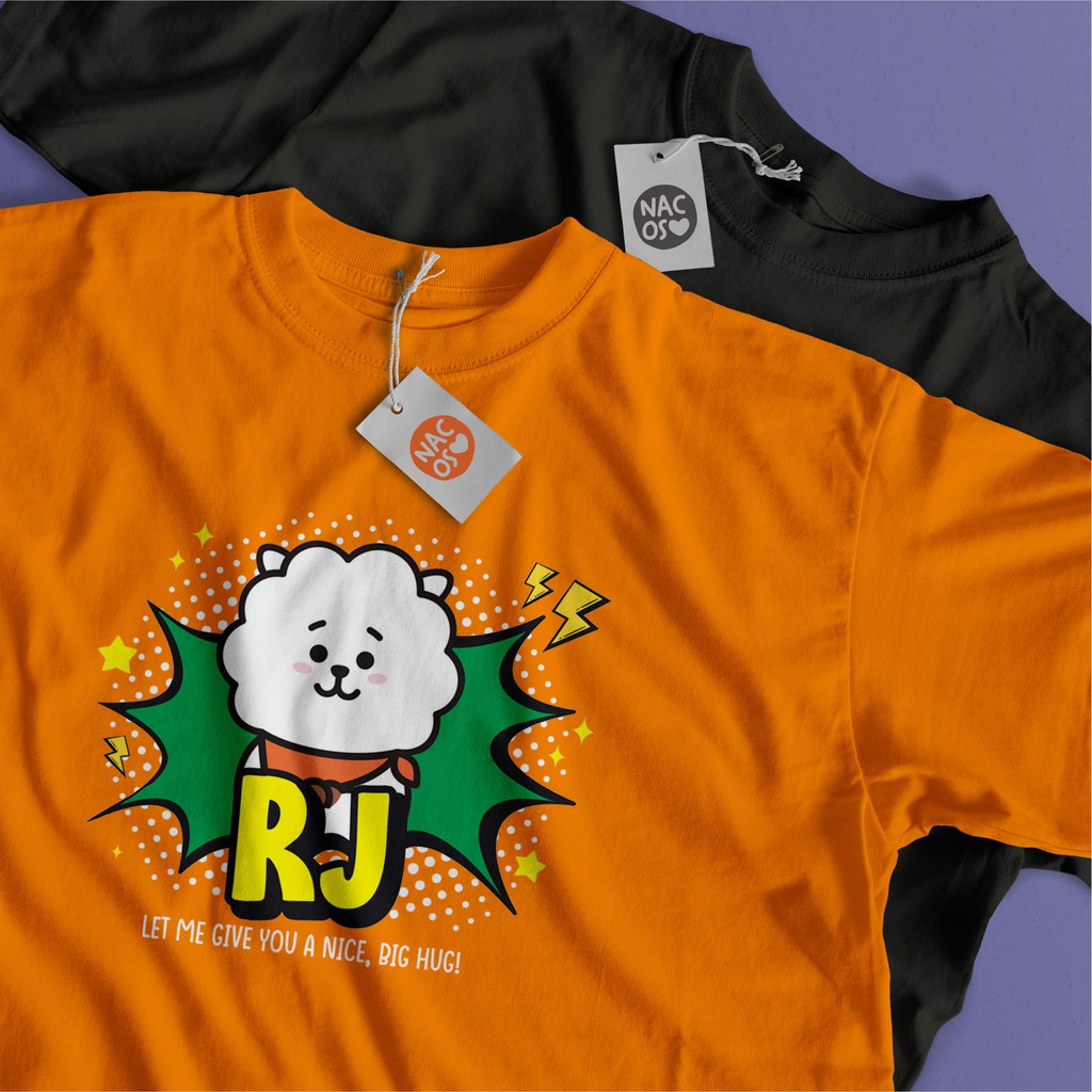 BT21 RJ Tshirt Tee Kaos Custom + Freebies