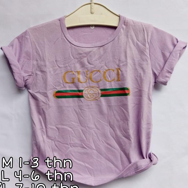 Dijamin Bagus KAOS ANAK CEWEK GUCCI TSHIRT TUMBLR TEE BAJU ATASAN ANAK PEREMPUAN LENGAN PENDEK BAJU 