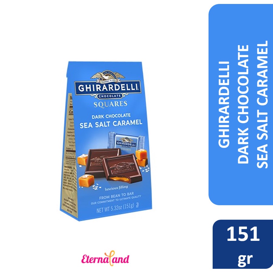 Ghirardelli Dark Chocolate Sea Salt Caramel -coklat hitam rasa karamel