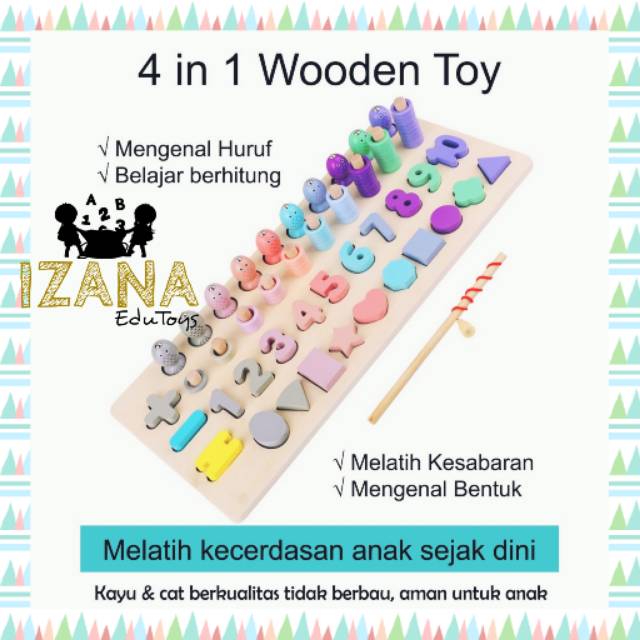 4 in 1 Chunky Macaroon Puzzle Pastel