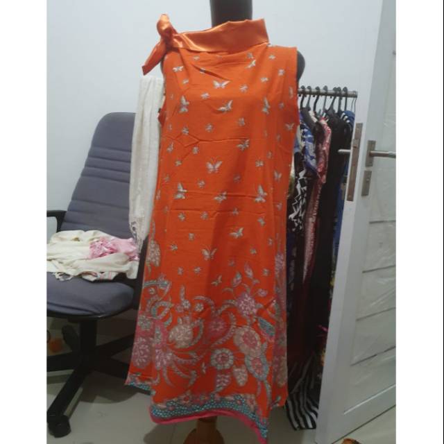 Dress batik soga indonesia