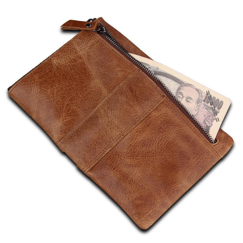 Dompet Lipat Kulit Asli Dompet Pendek Pria Leather Wallet 3580