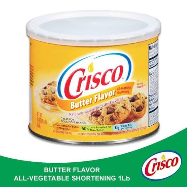 Jual Crisco AllVegetable Shortening Butter Flavour 453gr / mentega
