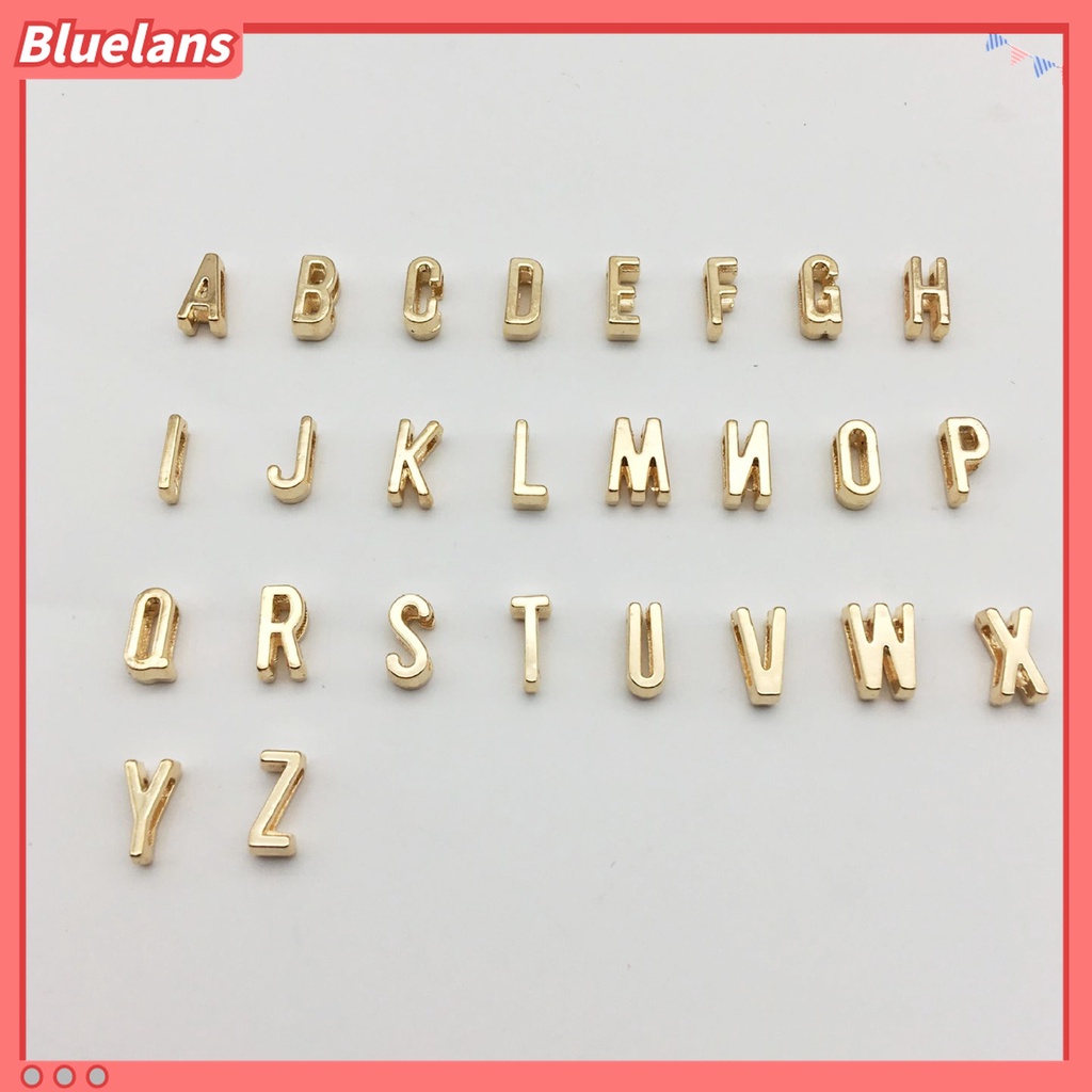 Kalung Liontin Lapis Ganda Bentuk Huruf Warna Solid Anti deformed Untuk Wanita