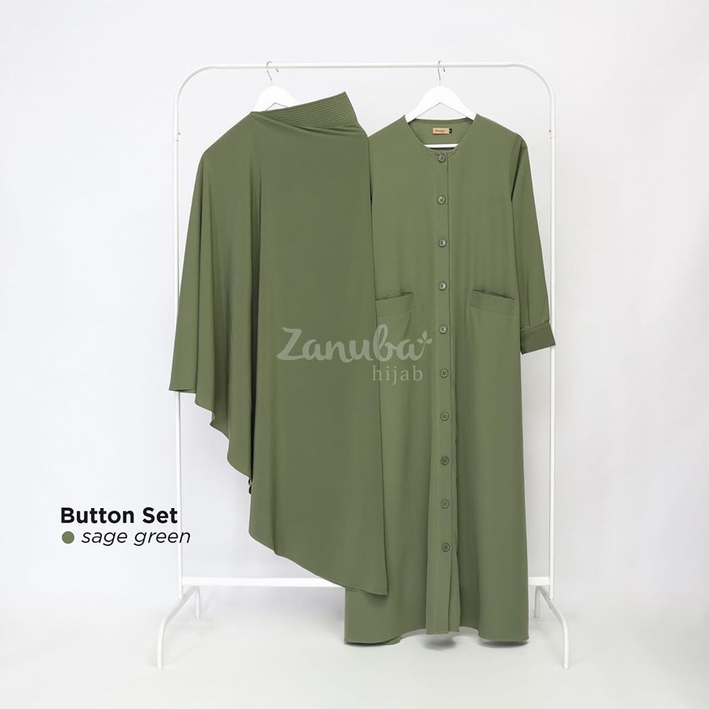 Gamis Button Set Zanuba Hijab