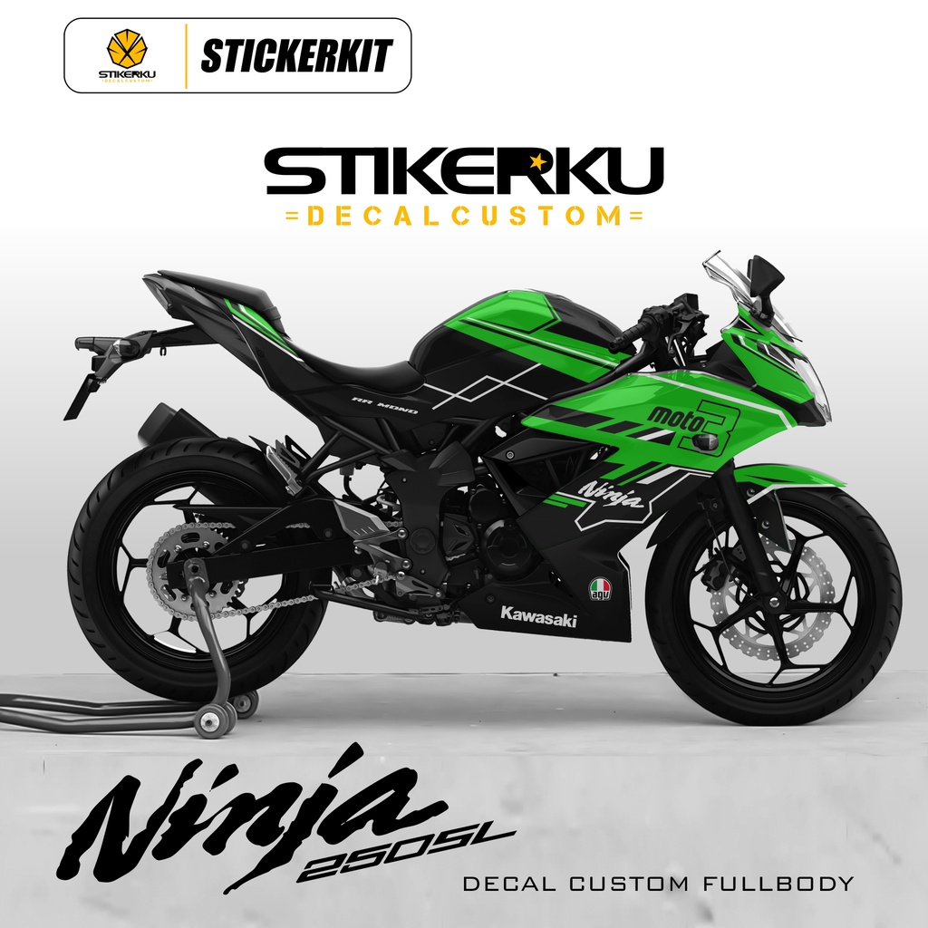 DECAL NINJA 250SL/DECAL NINJA MONO/STICKER NINJA 250 SL/DESIGN CUSTOM FULLBODY