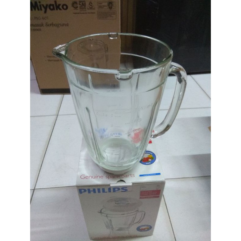 Tabung blender Philips kaca  ukuran 2liter untuk type 2061 - 2071-2116