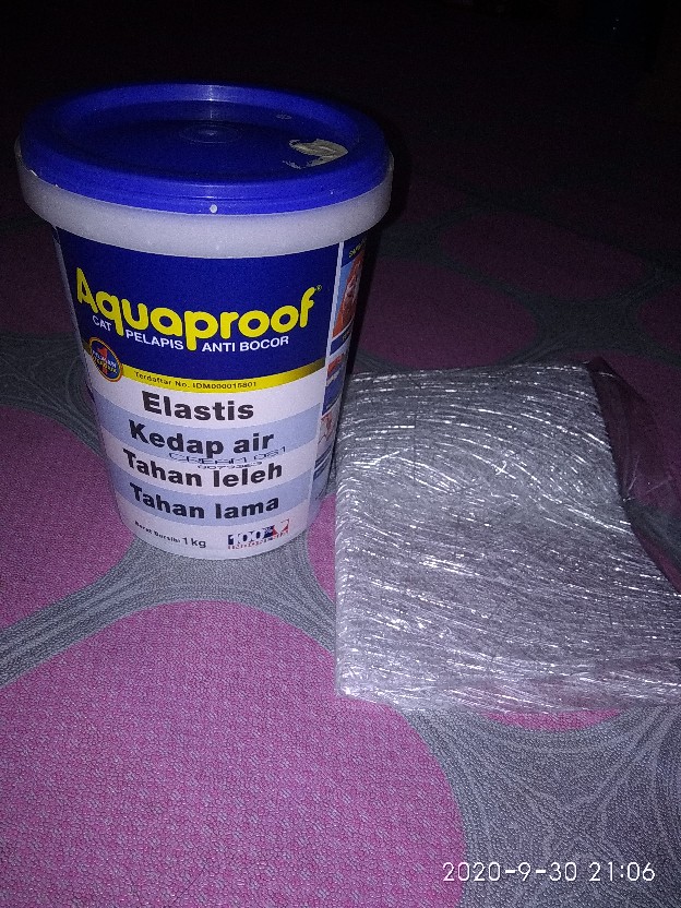 Aquaproof 1 Kg Cat Tembok Anti Bocor Tahan Air Waterproofing Free Serat Fiber