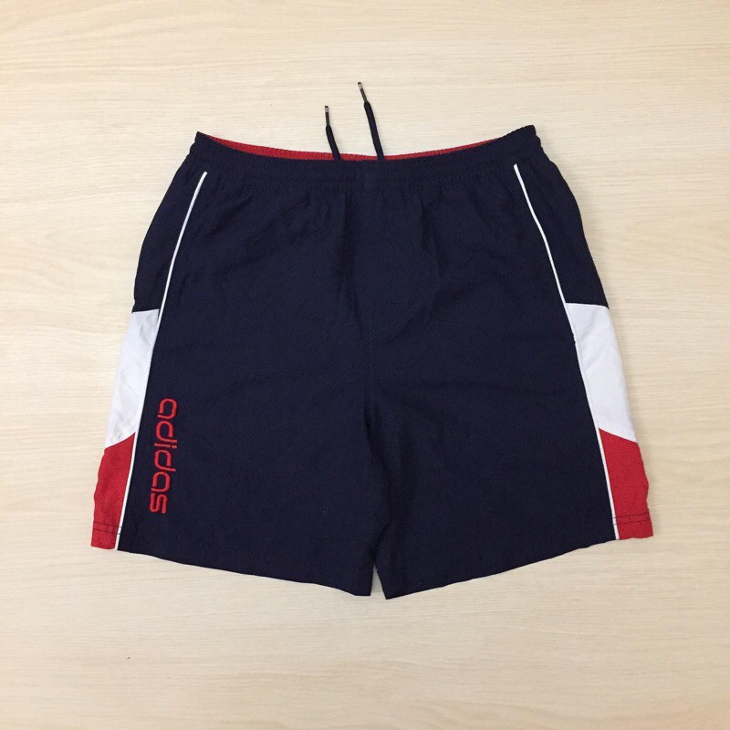 celana pendek adidas warna navy merah putih
