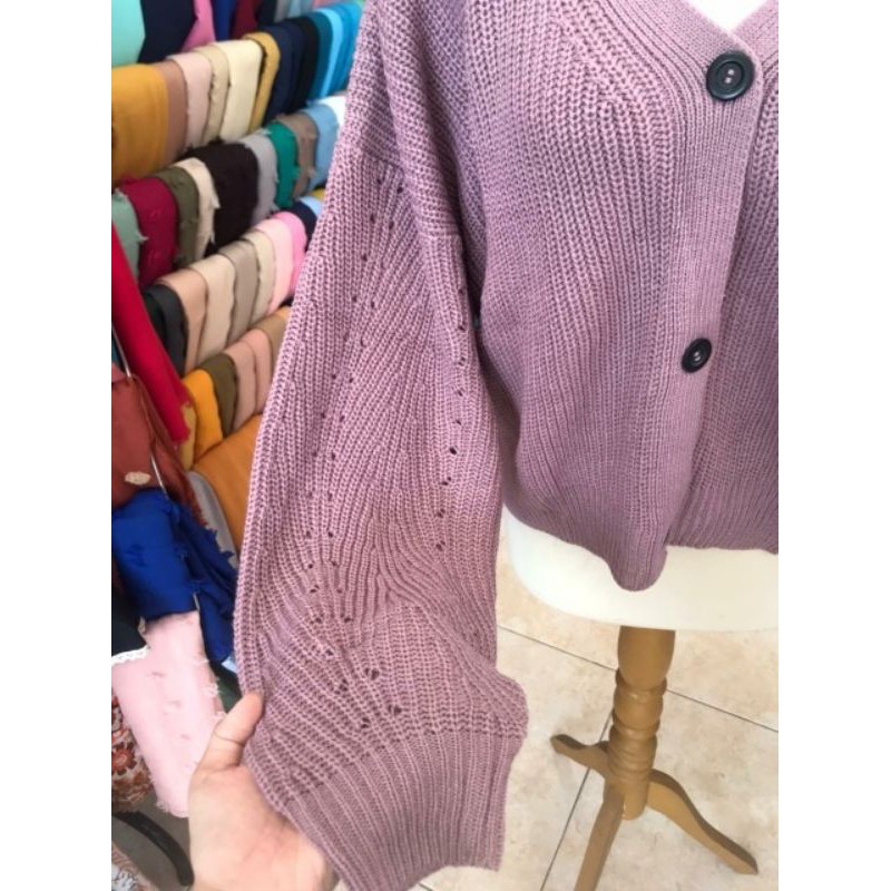 Cardigan Rajut Wanita Kancing Tebal Premium Aurel KNIT