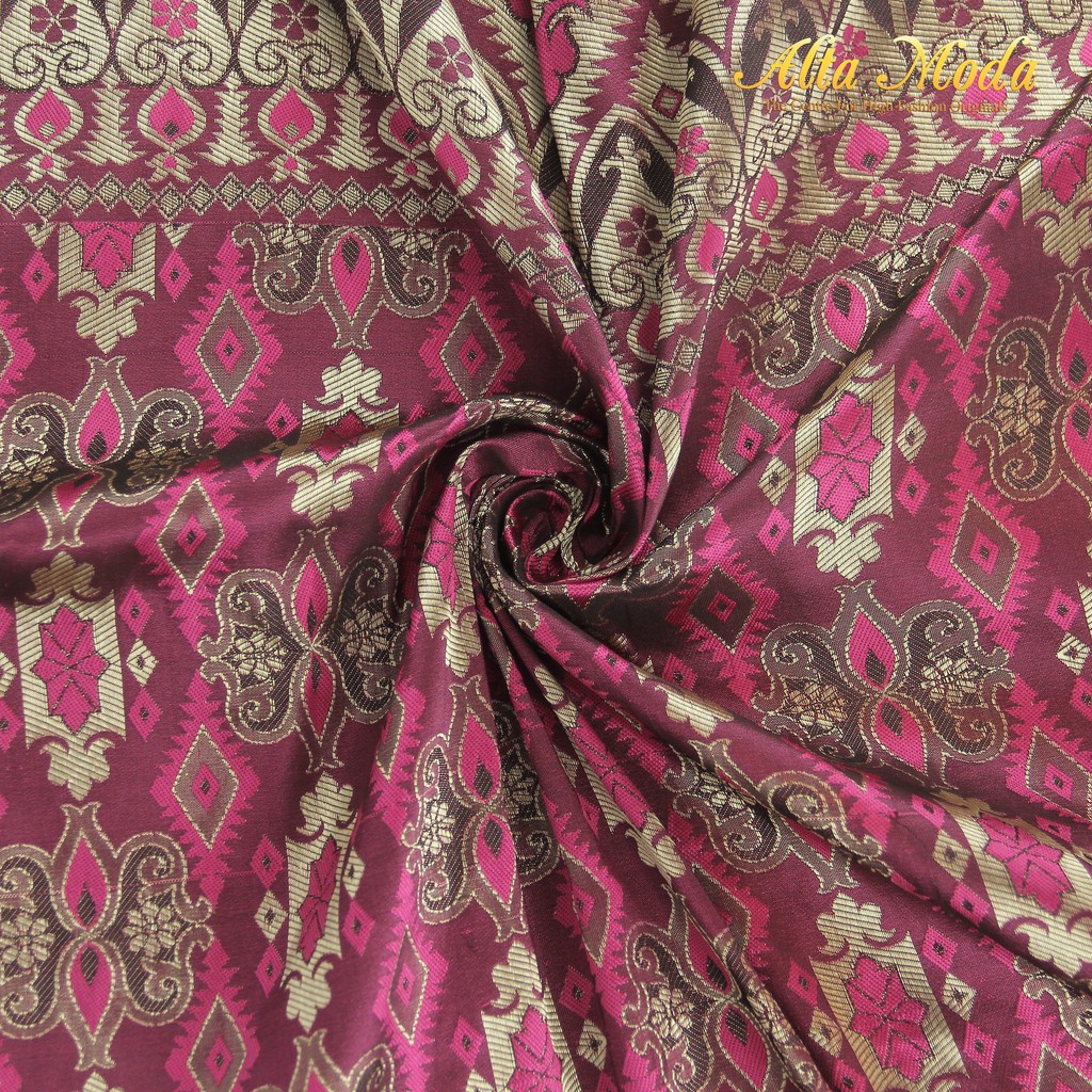 

Alta Moda Songket Motif Palembang Crystal Pink Fuschia (1M)