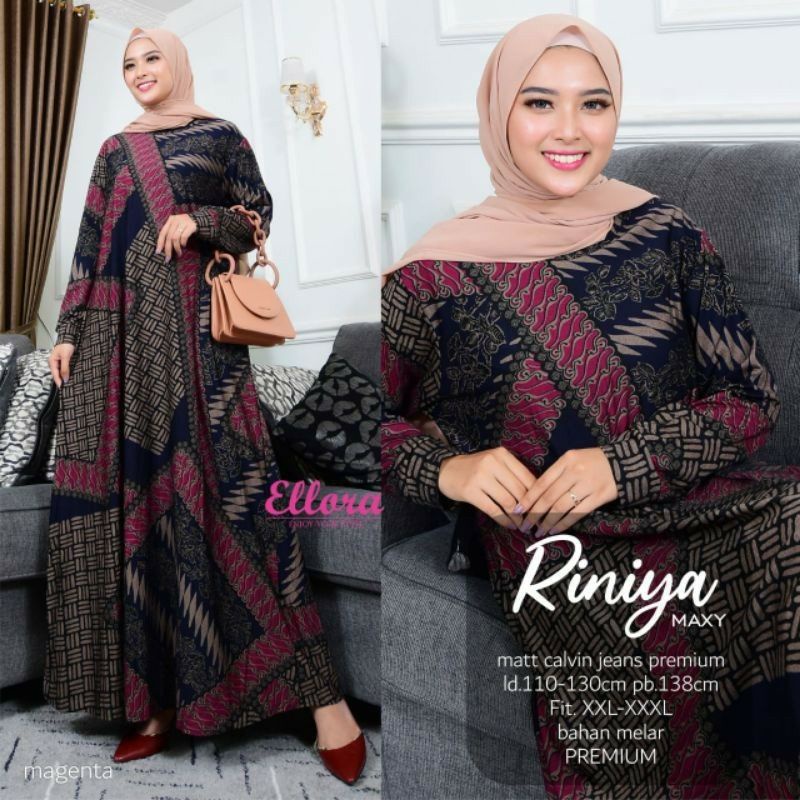 RINIYA MAXY//GAMIS//DRESS//GROSIR//ECER