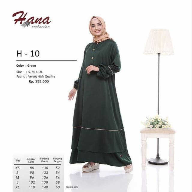[HOT SALE] Gamis HANA 10 Ori By ENDOMODA Gamis Dewasa Murah READY SIAP KIRIM