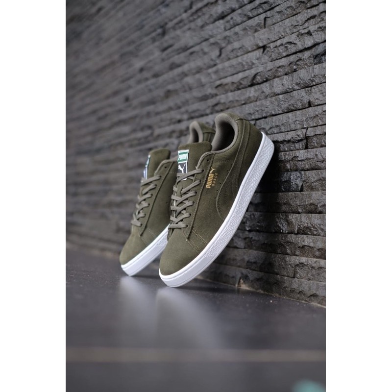 Puma Suede Green White