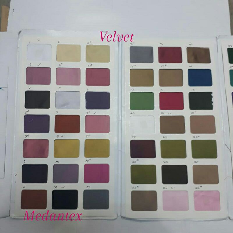 Bahan velvet/Saten velvet/Kain velvet