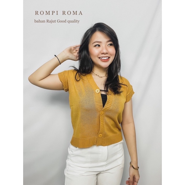 MDLV ~ BAJU RAJUT ROMPI ROMA (TANPA DALAMAN) BG // ROMPI RAJUT CEWEK // FASHION WANITA