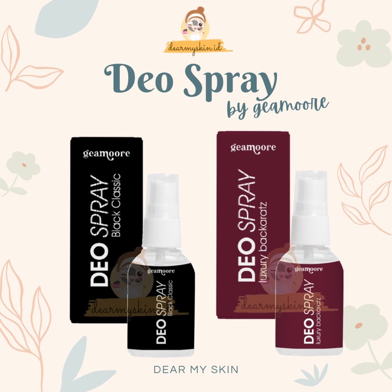 [ READY ] DEO SPRAY GEAMOORE WITH TAWAS EXTRACT BPOM Deodoran wangi / Deodoran ampuh / Deodorant / Pewangi ketiak / Tawas / Air Tawas / Tawas Cair | OLLEAF MASKER ORGANIK 15 GR - MASKER ORGANIK OLLEAF