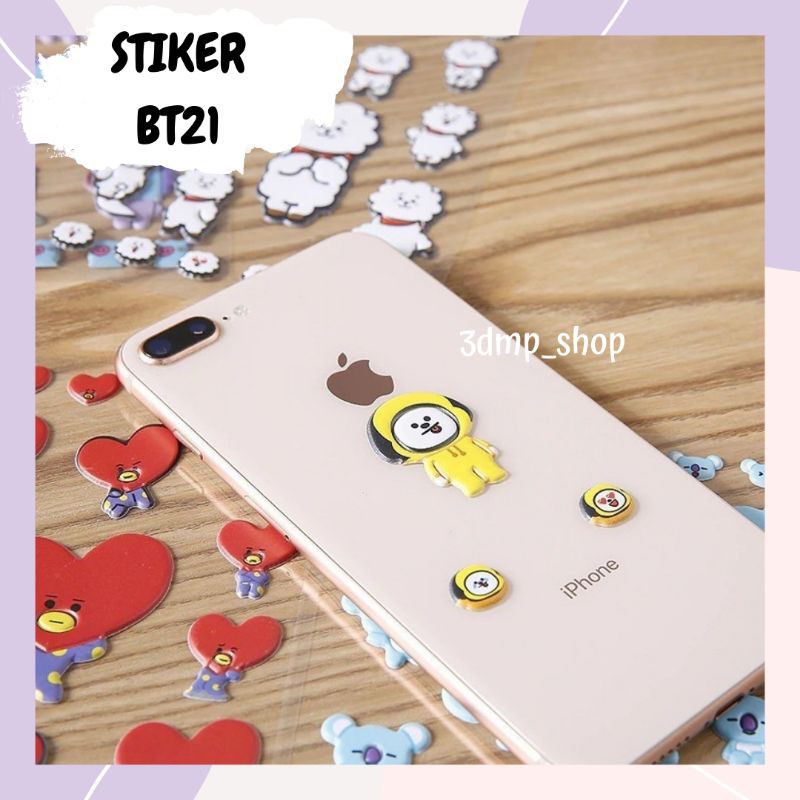 Stiker BT21 Cooky Mang Tata Van Chimmy Koya Shooky Rj