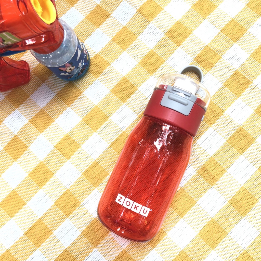 Zoku Kids Flip Gulp Bottle 475ml - Botol Minum Anak Anti Tumpah Child Kids Bekal Tutup Sekolah