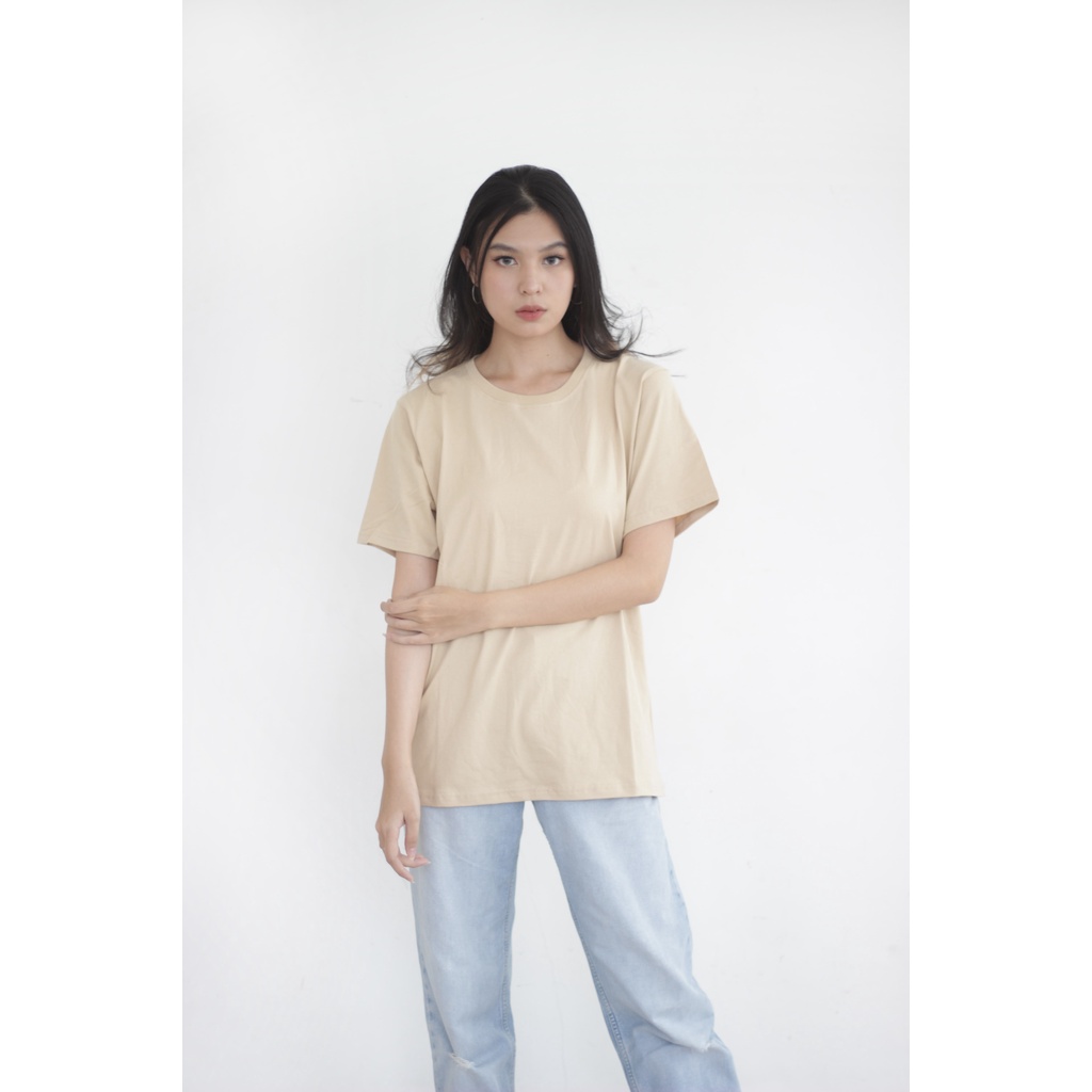 Zion Kaos Polos Basic Regular Unisex Cotton Combed 24sBest Seller  - Adem &amp; Nyaman Dipakai Harian