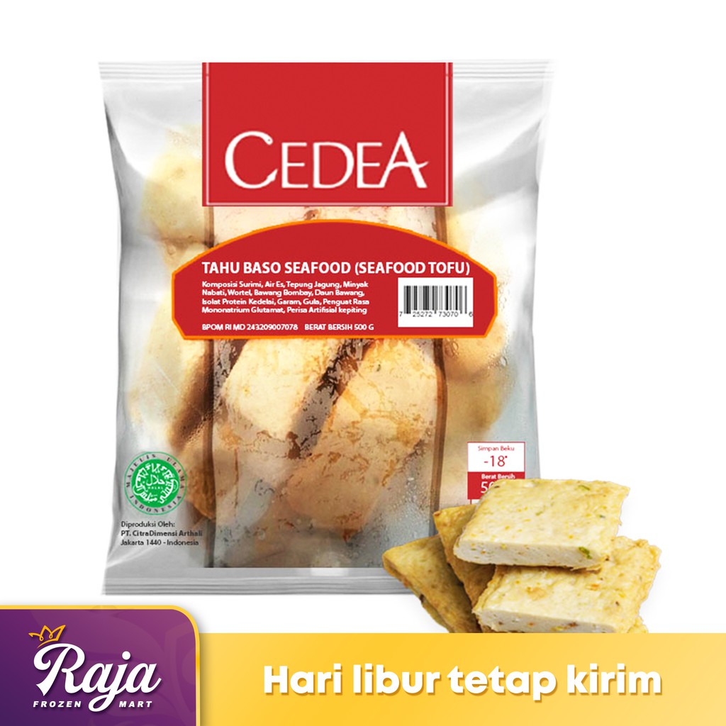 

Cedea Tahu Baso Seafood 500gr / Tofu / Frozen Food / Kentang Beku / Makanan Beku