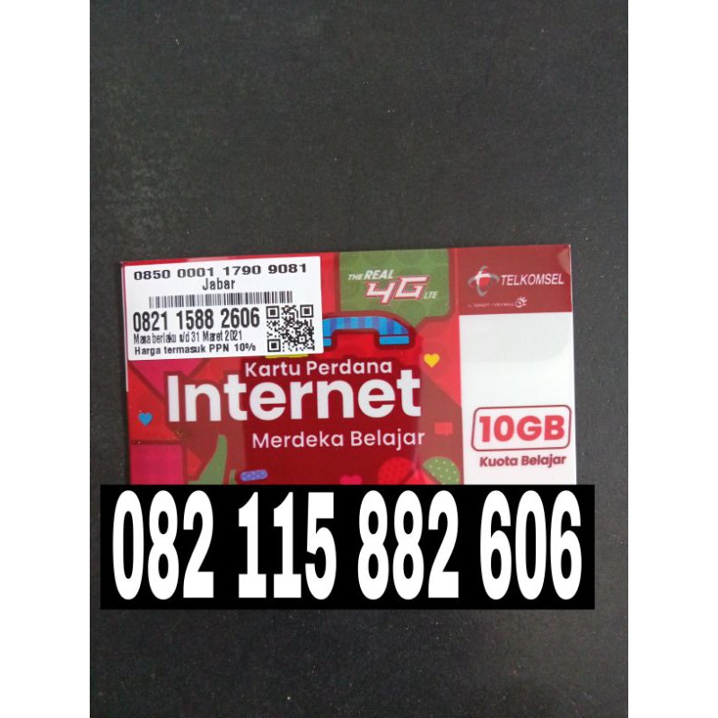 nomer cantik nomor kartu perdana Telkomsel simpati 821 211 115 2115 1588 158 588 5882 8826 2606 606