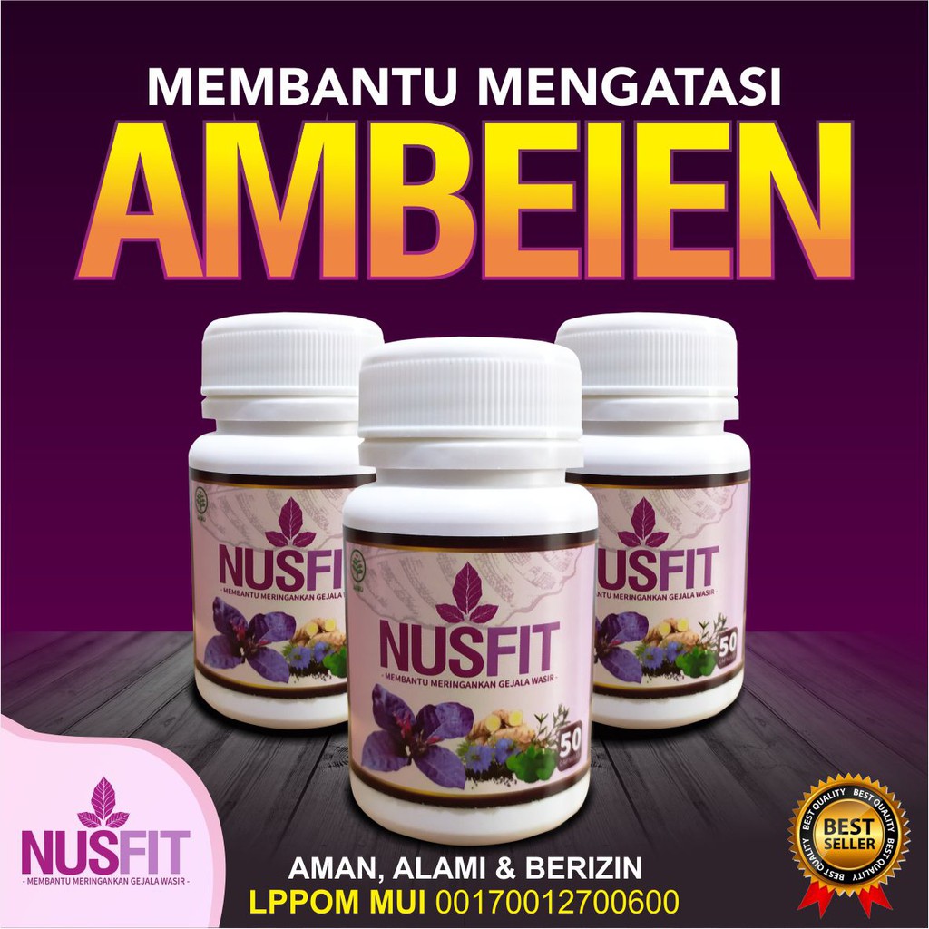 OBAT WASIR &amp; AMBEIEN TERAMPUH NUSFIT !!! ATASI BENJOLAN / HERBAL AMAN &amp; SUDAH BERSTANDAR BPOM