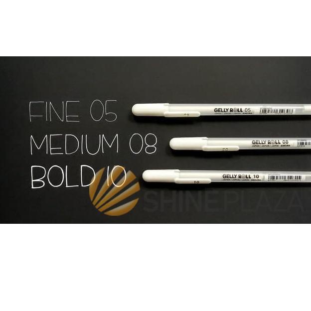 

[KODE PRODUK PDIWQ4543] Sakura Gelly Roll Classic White Gel Pen - Pulpen Gel Putih 0.5mm 0.8mm 1.0mm