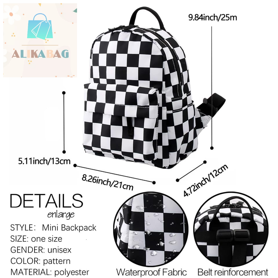 ALIKA BAG - Tas Mini Ransel 3D Gadis Remaja Tas Sekolah Tas Wanita Ransel Kasual