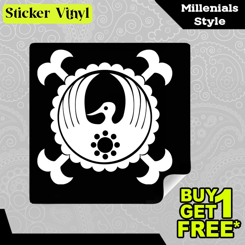 

Stiker Sticker One Piece Kozuki Clan Wanokuni Logo Serial Animasi Anime Jepang Populer Aesthetic Bahan Vinyl Satuan Anti Air