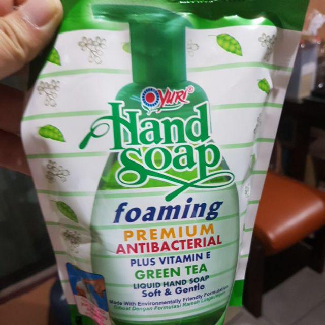 Sabun Cuci Tangan Foam 375 Ml Anti Bakteri Antiseptik Hand Soap Yuri Anti Kuman Refill Isi Ulang