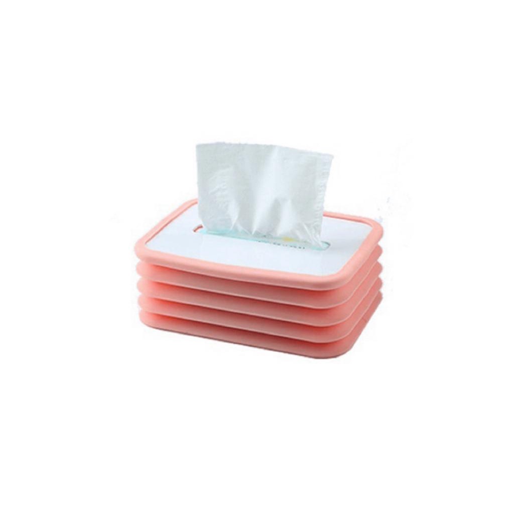 JM TAS Kotak Tisu Flexibel Tempat Tisu Lipat Kotak Tissue Foldable Silicone Lifting Tissue Box Serbaguna / Kotak Tisu Flexibel Tempat Tisu Lipat Kotak Tissue Foldable Silicone Lifting Tissue Box Serbaguna